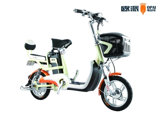 Asientos dobles de señora Smart Electric Bicycle con el regulador de los tubos del pedal 6